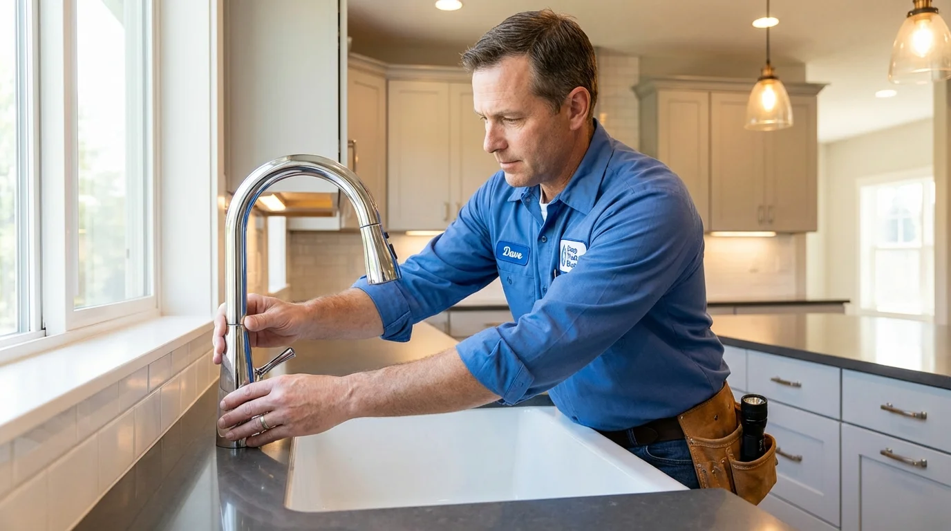 Kitchen faucet installation by Johns Plumbing LLC in Seward